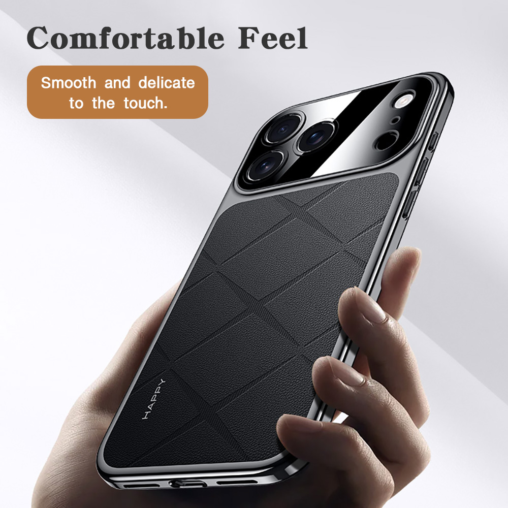 Frame Leather Plating For iPho - Camera Leather Case 评论和价格
