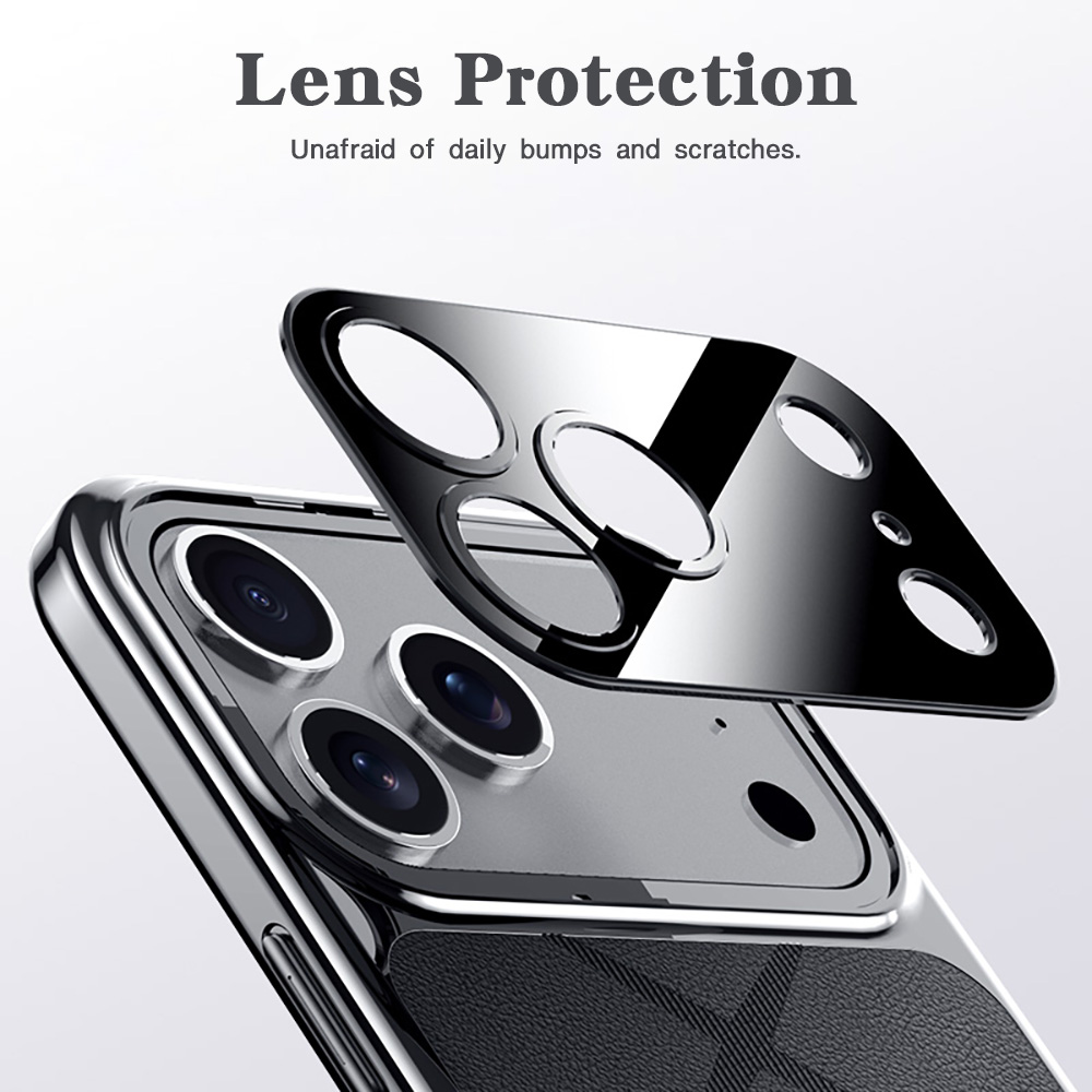 Frame Leather Plating For iPho - Camera Leather Case 评论和价格