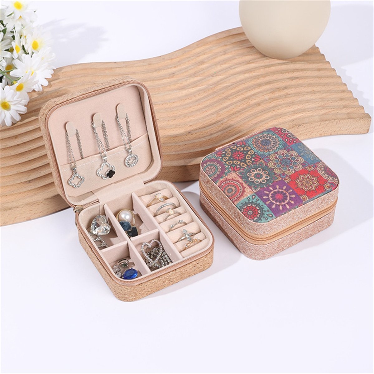 [N84R] 4PCS Vintage Cork Jewel - Vintage Zipper 评论和价格