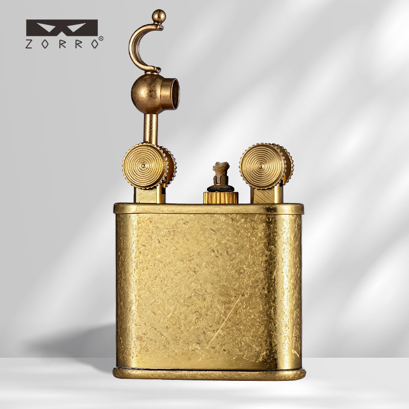 ZORRO Retro Double Wheel Brass - Vintage Collectible Lighters 评论和价格
