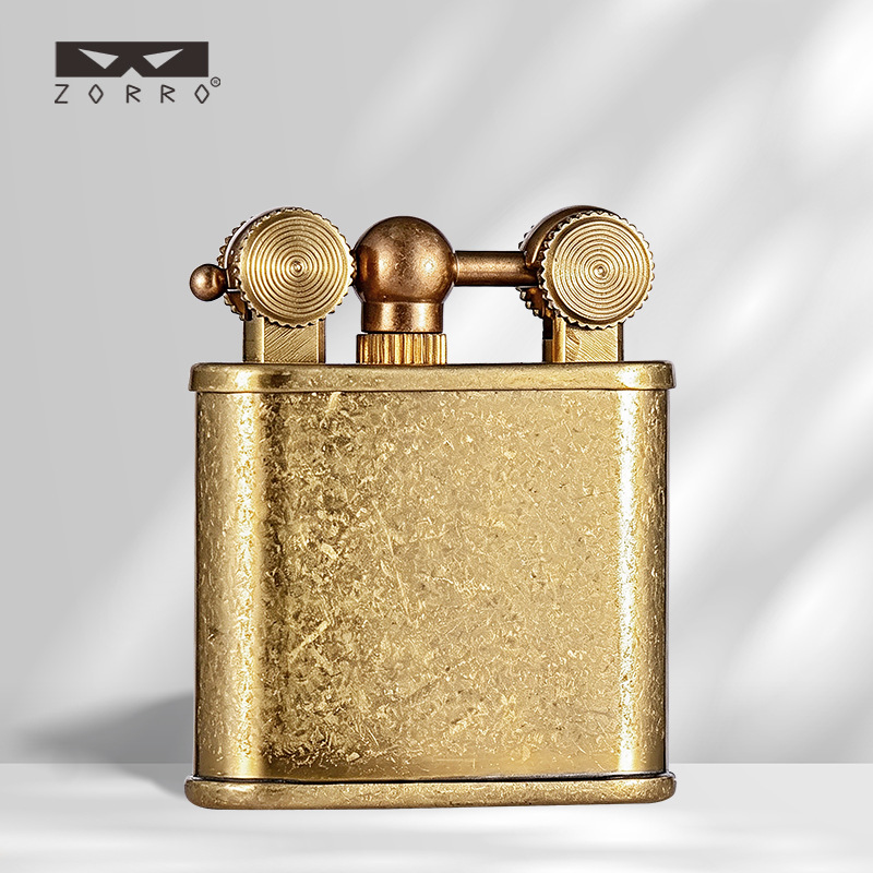 ZORRO Retro Double Wheel Brass - Vintage Collectible Lighters 评论和价格