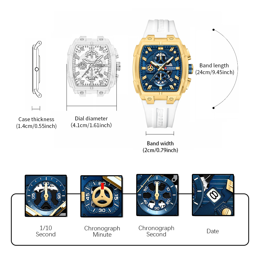 CURREN Luxury Vintage Watch fo - Vintage Watch Collecting 评论和价格