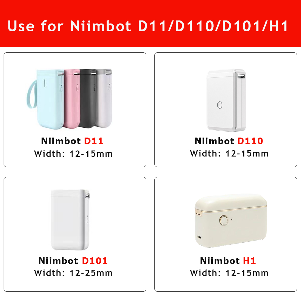 10 Rolls NiiMBOT D110 D11 D101 - Typewriter Ribbon Roll 评论和价格
