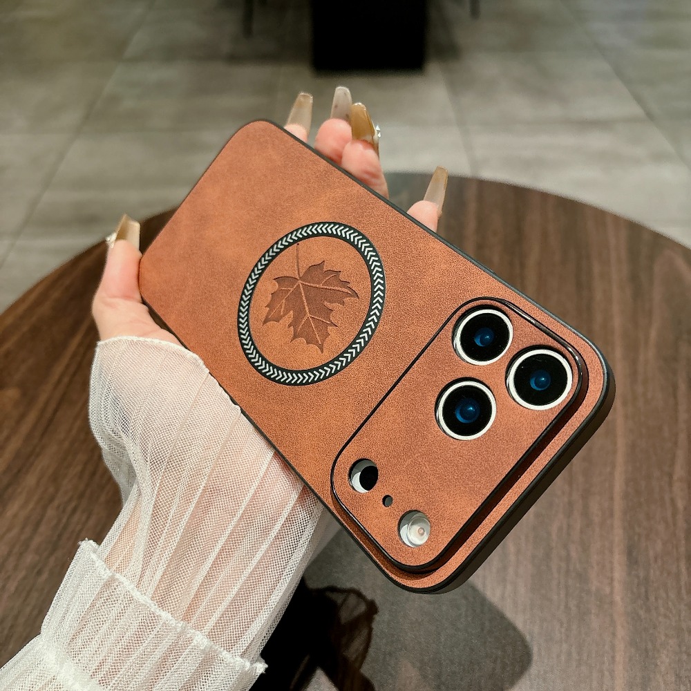 Magnetic Leather Case for iPho - Camera Leather Case 评论和价格