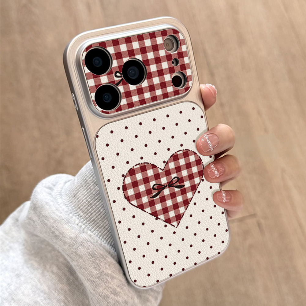 Sweet Cherry Bow Leather Phone - Camera Leather Case 评论和价格