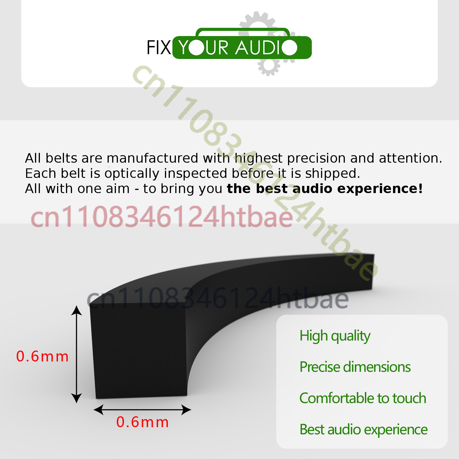Replacement Rubber Drive Belt  - Cassette Walkman Belt 评论和价格