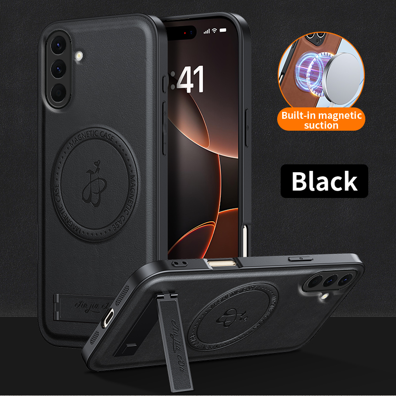 Leather Stand Case For Samsung - Camera Leather Case 评论和价格