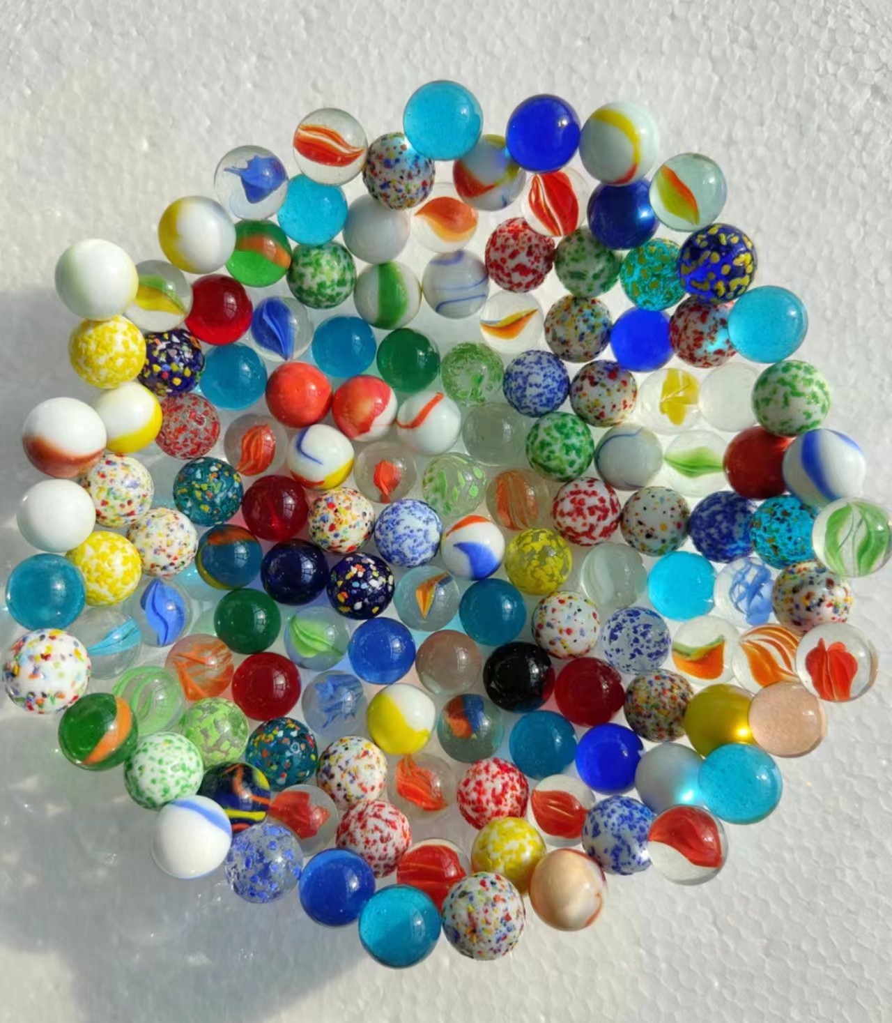 16mm 25mm 35mm Colored Glass M - Vintage Collectible Marbles 评论和价格