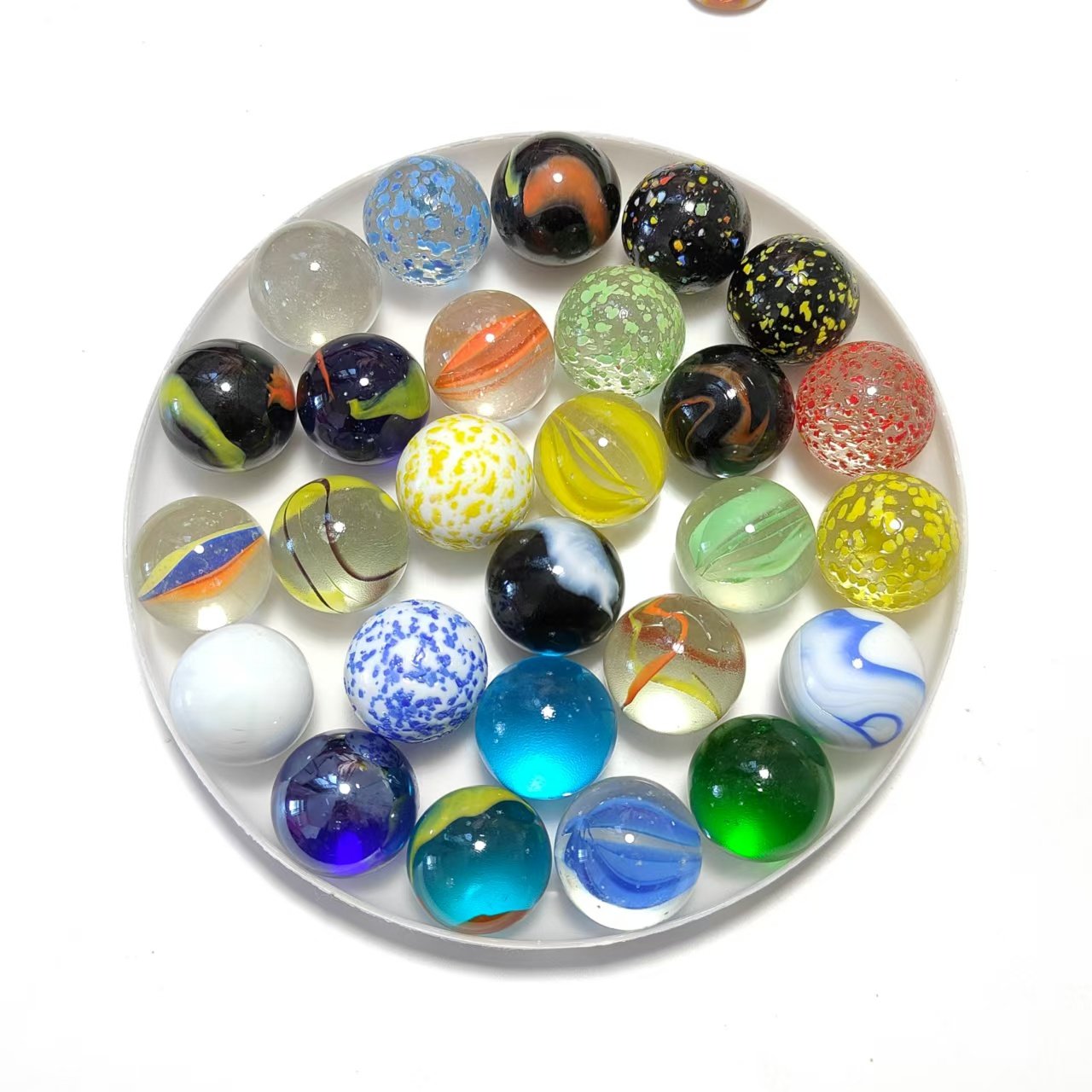 16mm 25mm 35mm Colored Glass M - Vintage Collectible Marbles 评论和价格
