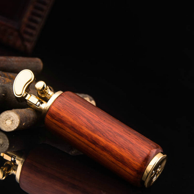 Vintage Wood & Gold Trench Lig - Vintage Collectible Lighters 评论和价格