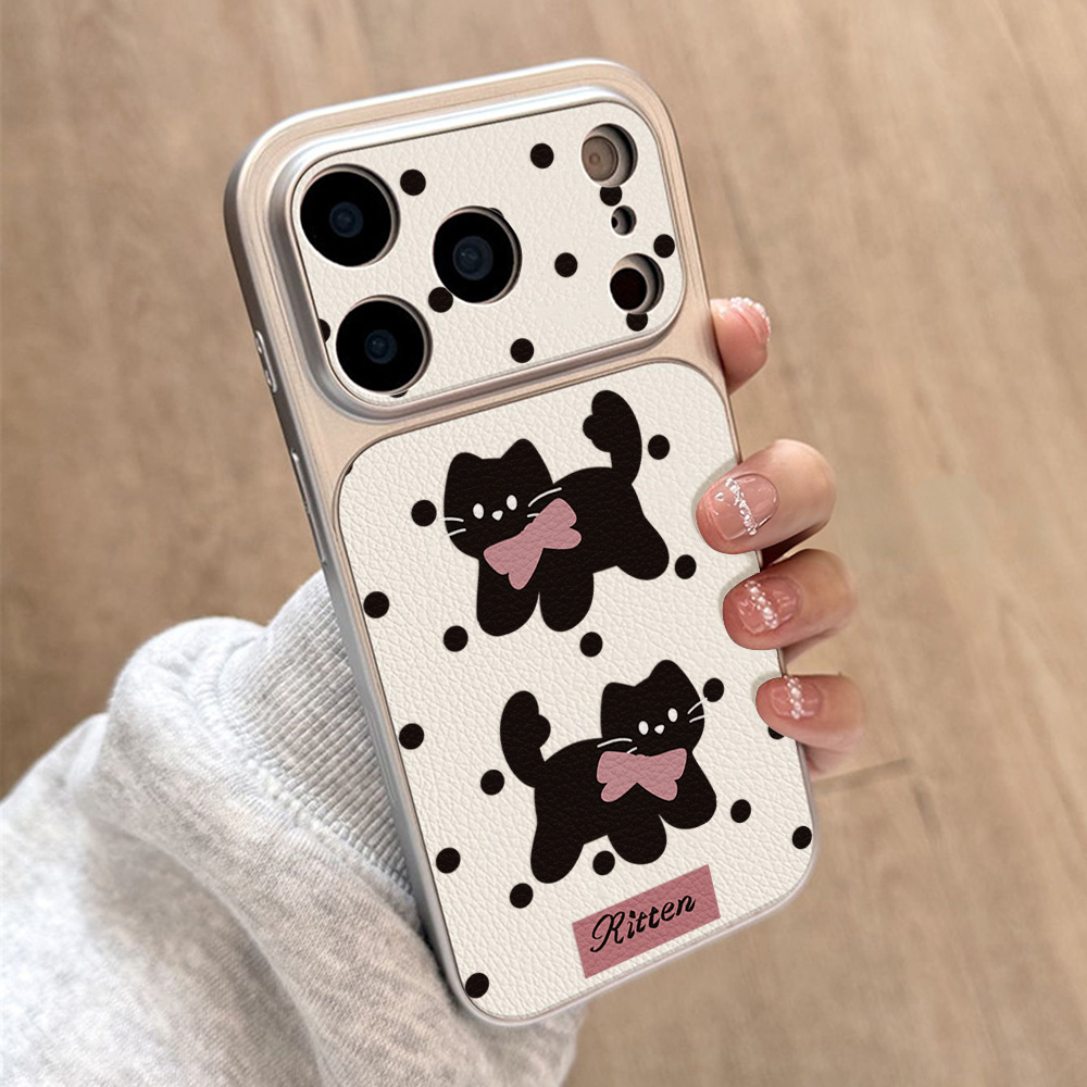 Cute Puppy Leather Phone Case  - Camera Leather Case 评论和价格